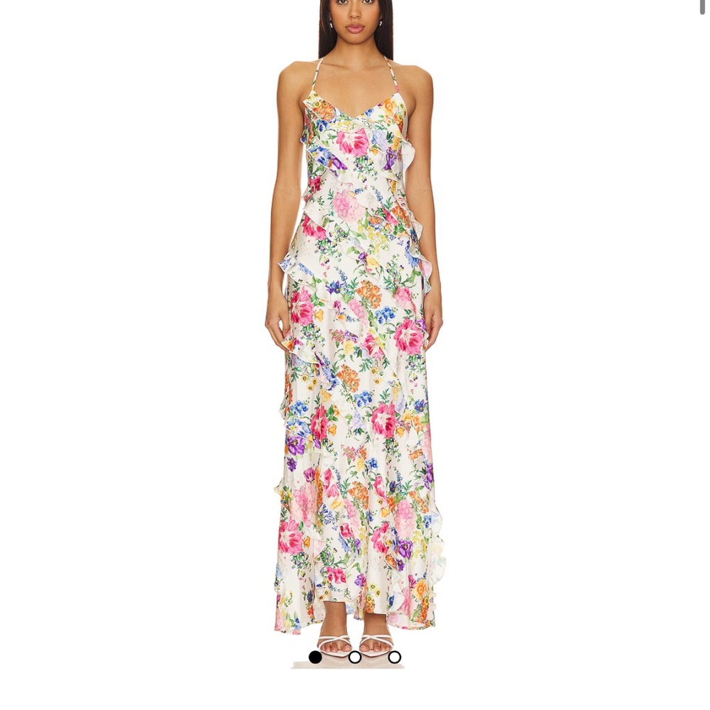 NEW Show Me Your MuMu Floral Ruffle Maxi Dress